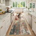 RELEANY Washable Runner 2'6"x10' Abstract Area Rug by RELEANY