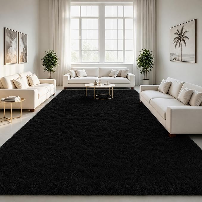 LOCHAS 8x10 Area Rugs Fluffy Living Room Carpets by LOCHAS
