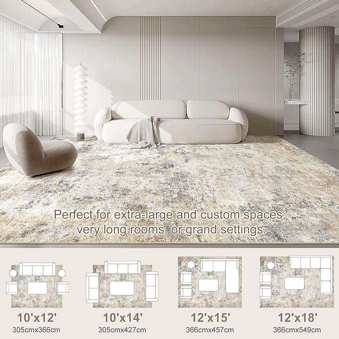 UERMEI 10x14 Washable Area Rug - Image 6