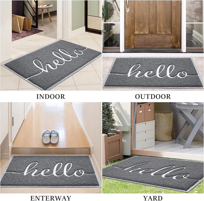 Door Mat Welcome Mat Floor Mat for Entryway, High Traffic Areas | Low Profile - Image 6