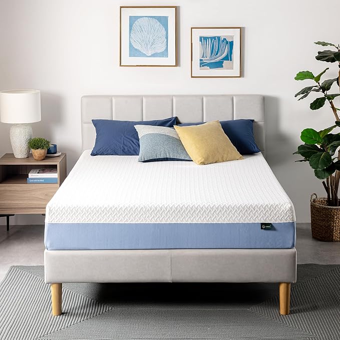 ZINUS 10 Inch King Cooling Essential Memory Foam Mattress [NewVersion], Fiberglass Free, Medium Feel, Breathable Cooling Layers, Certified Safe Materials