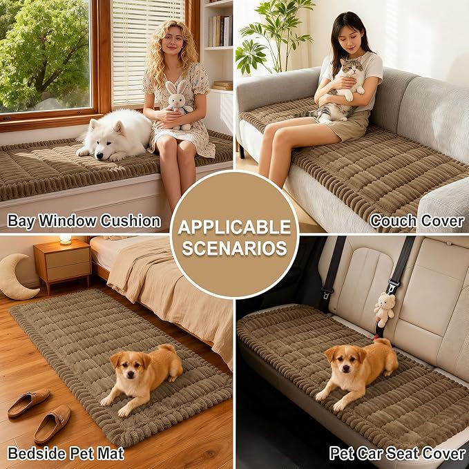 Couch Cover for Dogs, Washable Non Slip Plush Flannel Sofa Protector | Thick - Image 4
