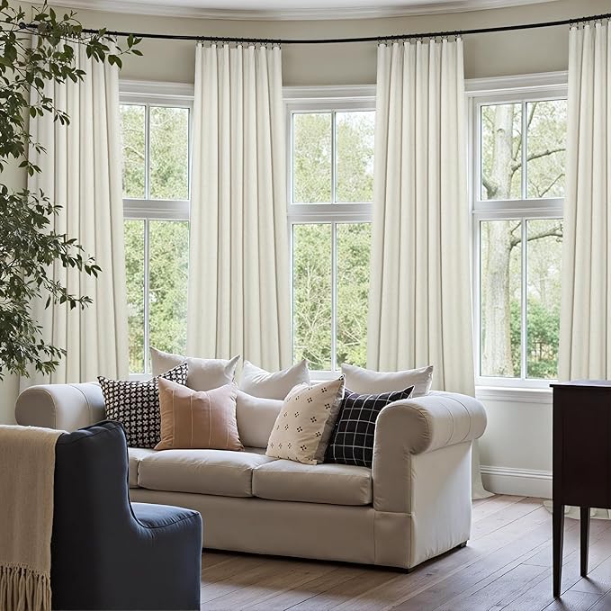 Extra Wide 70 Inch Blackout Curtains & Drapes 108 Inch Long 2 Panel - Image 7