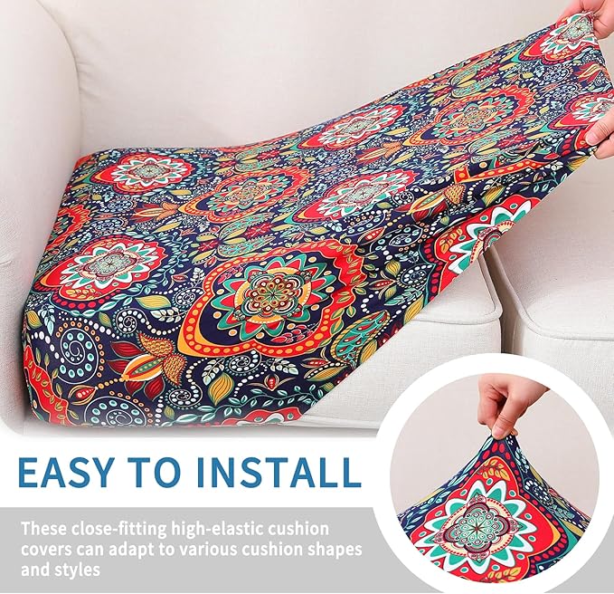 Printed Couch Cushion Covers, Sofa Covers Washable - Image 4