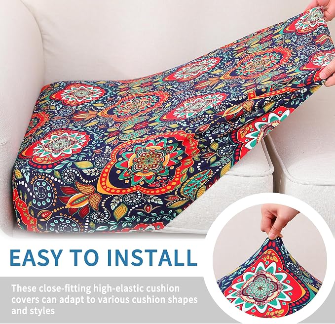 Printed Couch Cushion Covers, Sofa Covers Washable - Image 4