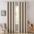 MIULEE 100% Blackout Linen Curtains by MIULEE