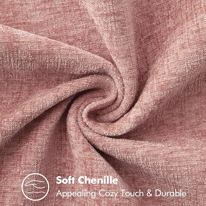 MIULEE Decorative Couch Throw Pillow Covers 16x16 Inch Blush Pink 2 Pack | - Image 4