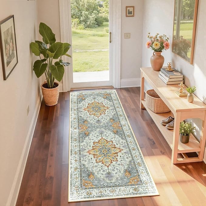 RELEANY Washable Area Rug, Runner 2'x6', Water Repellent, Pet Friendly - Image 4