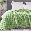 60x80 Inches Ultra-Soft Fuzzy Faux Fur Plush Twin Size Blanket by Serenhom