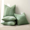 MIULEE Soft Corduroy Decorative Throw Pillow Covers Sage Green 18x18 | Set of 4 by MIULEE