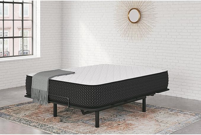Signature Design by Ashley Limited Edition Firm 12 Inch Hybrid Mattress with Gel Memory Foam and Edge Support for Cool Sleep and Pressure Relief, Twin, Fiberglass Free, Mattress In A Box