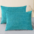CaliTime Decorative Standard Throw Pillow Covers 26 X 20 Inches Lake Blue | by CaliTime