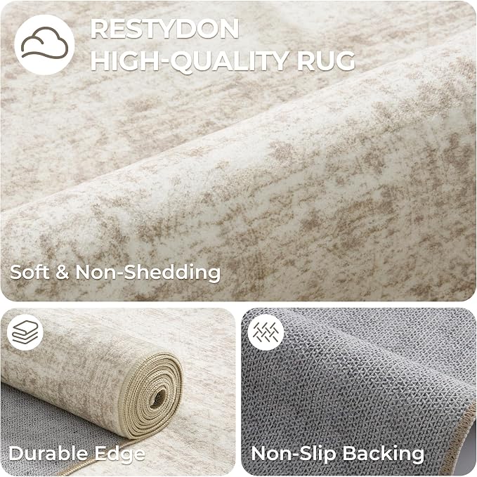 2'6 x 16' Runner Rug Non Slip, Washable Kitchen Rugs, Living Room, Extra Long - Image 7
