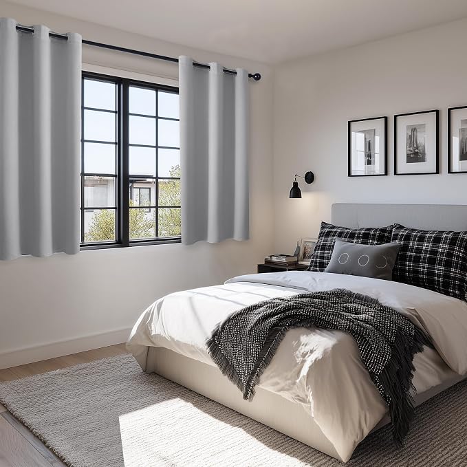 Blackout Curtains for Bedroom, 38 x 54 Inch, 2 Panels | Thermal Insulated & - Image 6