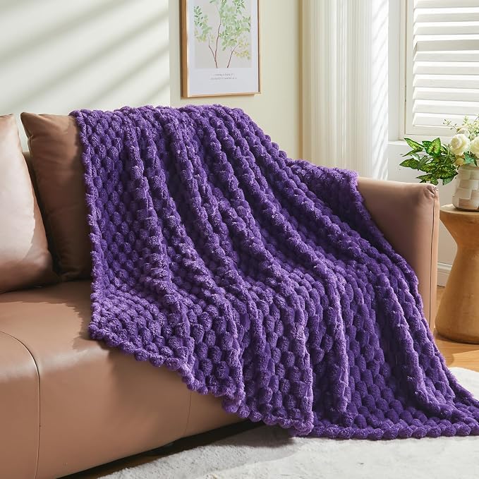 NEWCOSPLAY Fleece Clouds Cozy Twin Blanket - Image 8