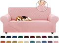 Stretch Loveseat Couch Cover, 2 Cushion Couch Slipcover, Dusty Pink | 1-Piece by KEKUOU