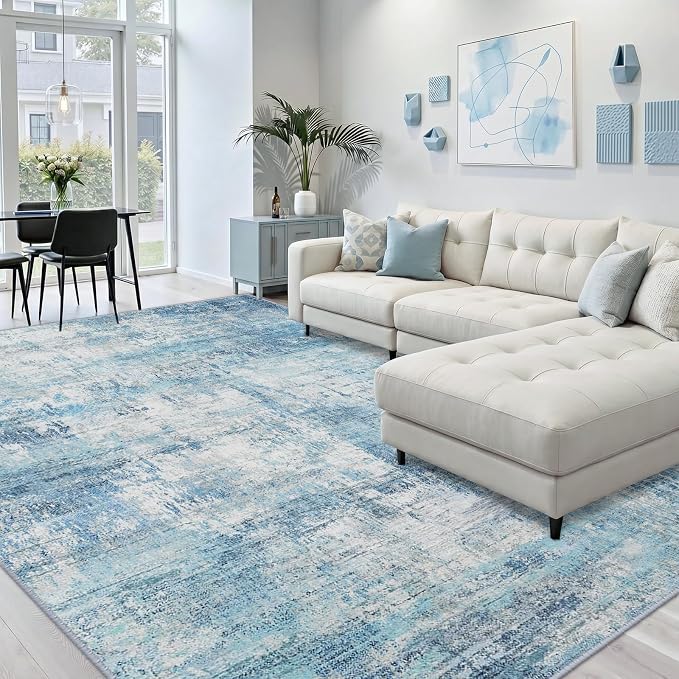 RELEANY Washable 6'x9' Abstract Area Rug - Image 9