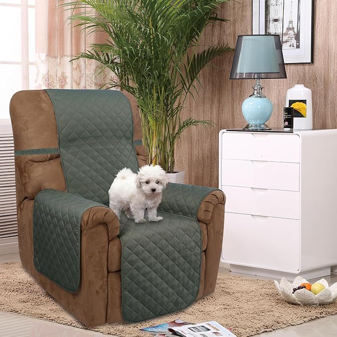 U-NICE HOME Reversible 23''Recliner Small Chair Cover, Pet Friendly, Elastic - Image 2