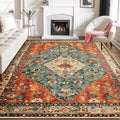 SERISSA 8x10 Washable Non Slip Boho Area Rug by SERISSAHomeDecorCollection