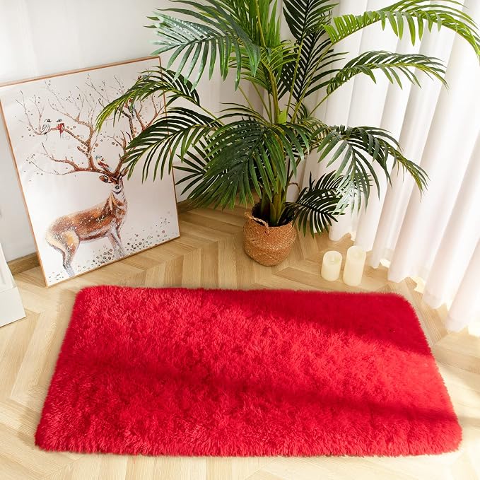 Chicrug Soft Area Rugs for Bedroom Living Room Plush Fluffy Rug 2x4 | Shag - Image 3