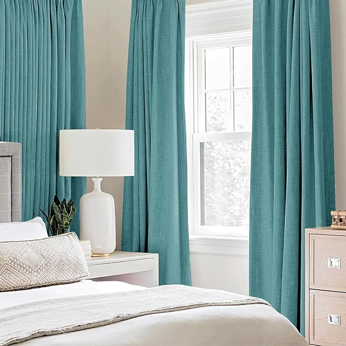 MIULEE 100% Blackout Linen Curtains - Image 2