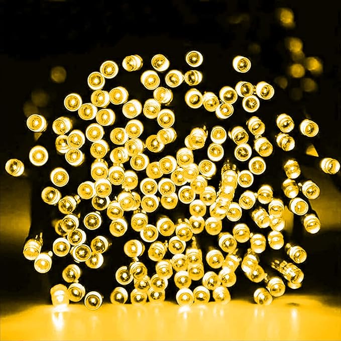 Dazzle Bright 132FT 400 LED Christmas Lights, Christmas String Lights Plug in with 8 Modes, Waterproof Christmas Decorations for Xmas Indoor Outdoor Party Home Tree Decor, Warm White