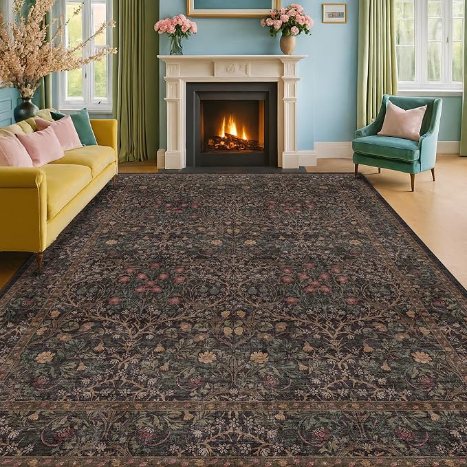 Dark Brown 10x14 Area Rugs for Living Room - Image 3