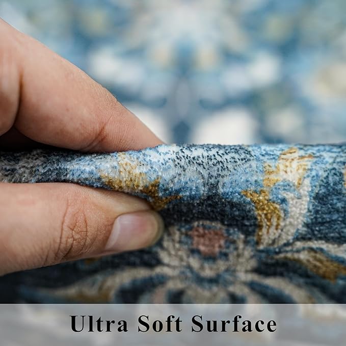Living Room 6x8 Area Rugs: Farmhouse Washable Ultra Soft Carpet - Image 6