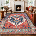 SERISSA 7x9 Washable Non Slip Boho Area Rug by SERISSAHomeDecorCollection