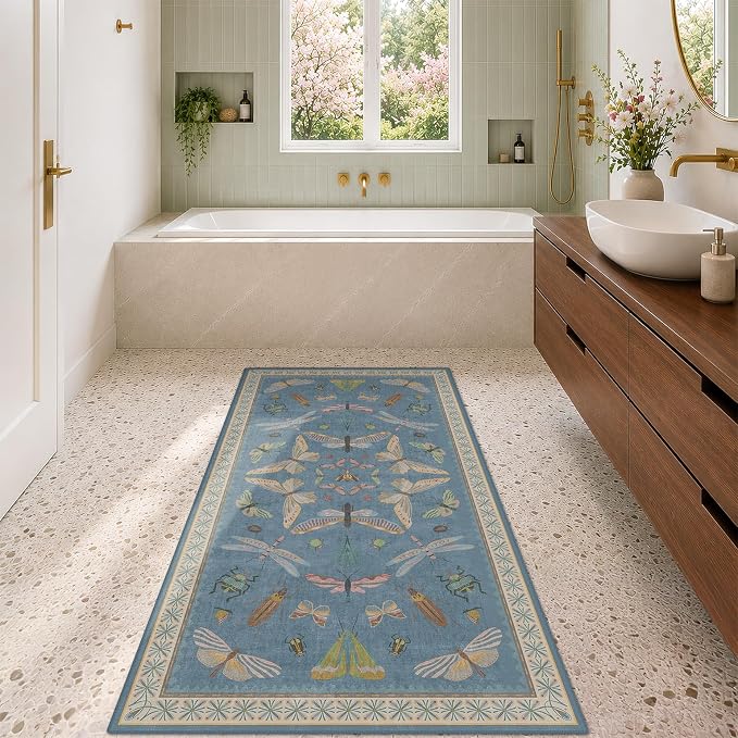 3x6 Washable Kitchen Rug, Ultra Soft Faux Wool Runner Rug - Image 3