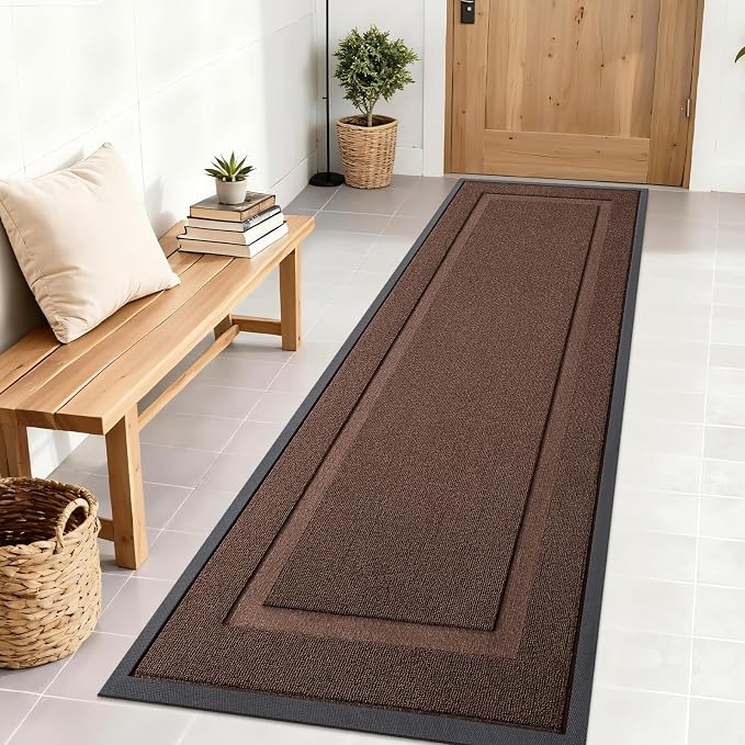 OLANLY Front Door Mat Outside 71x23, All-Season Heavy-Duty Rubber Doormat | by OLANLY