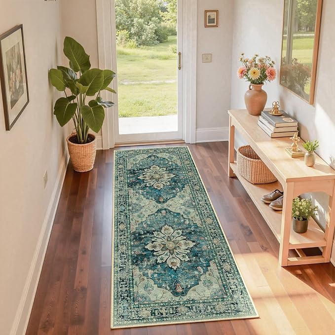 RELEANY Washable Area Rug, Runner 2'x6', Water Repellent, Pet Friendly - Image 3