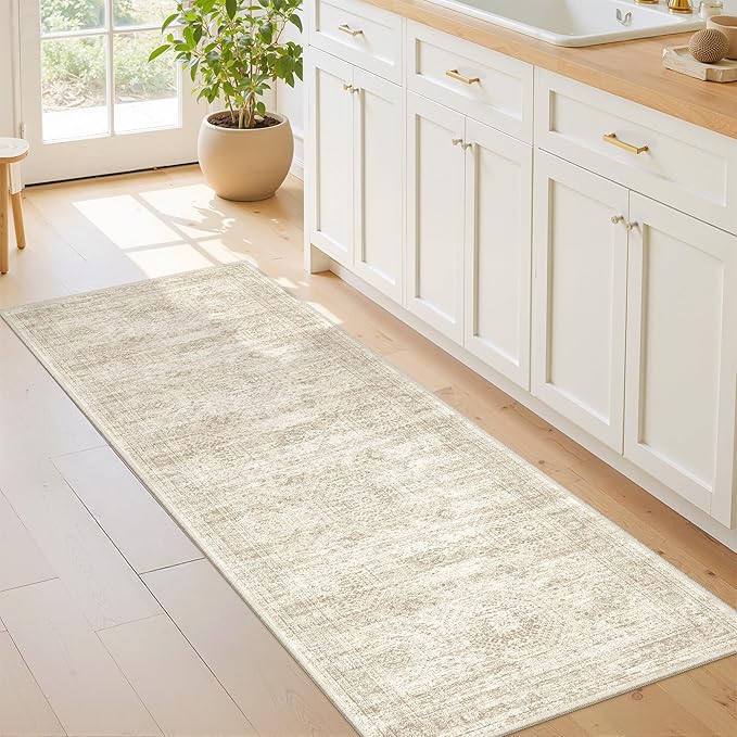 2x6 Runner Rug Non Slip, Washable Hallway Runner Rug, Nursery Room, Soft Runner - Image 3