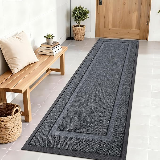 OLANLY Front Door Mat Outside 71x23, All-Season Heavy-Duty Rubber Doormat | by OLANLY