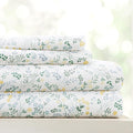 Linen Market Double-Brushed Patterned Microfiber Twin Sheet Set 3 Piece – Oeko-TEX Certified Ultra Soft & Wrinkle-Free - 16" Deep Pocket Sheets - Easy Care Twin Size - Wildflower Light Blue