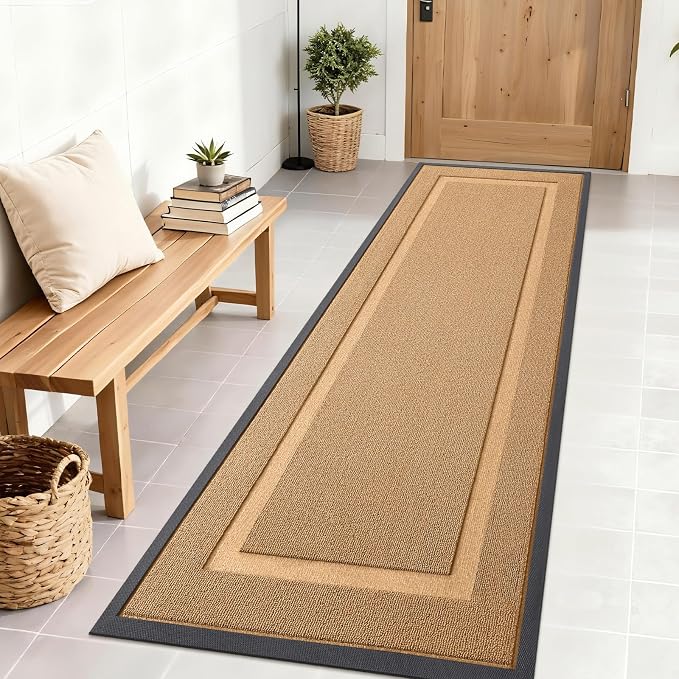 OLANLY Front Door Mat Outside 71x23, All-Season Heavy-Duty Rubber Doormat | by OLANLY