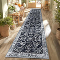 Yamaziot 2x12 Washable Hallway Runner Rug Non Slip Floral Carpet, Stain by Yamaziot