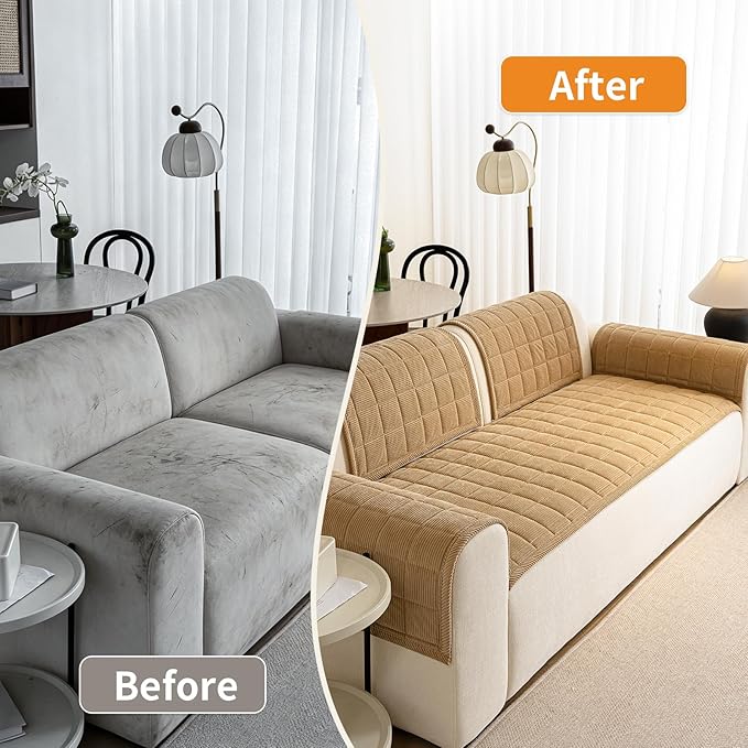 Couch Covers for Dogs Washable, Non Slip Couch Covers for Loveseat Sofa Pet - Image 6