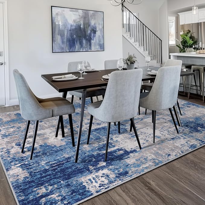 RELEANY Washable 6'x8' Abstract Area Rug - Image 3