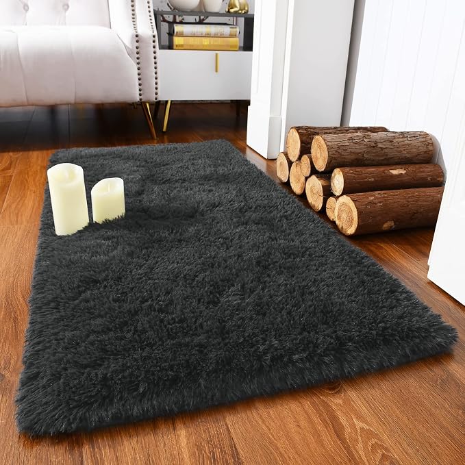 Chicrug Soft Runner Rug for Bedroom Living Room Plush Fluffy Rugs 2x4 | Shag by ChicrugHomeDecor