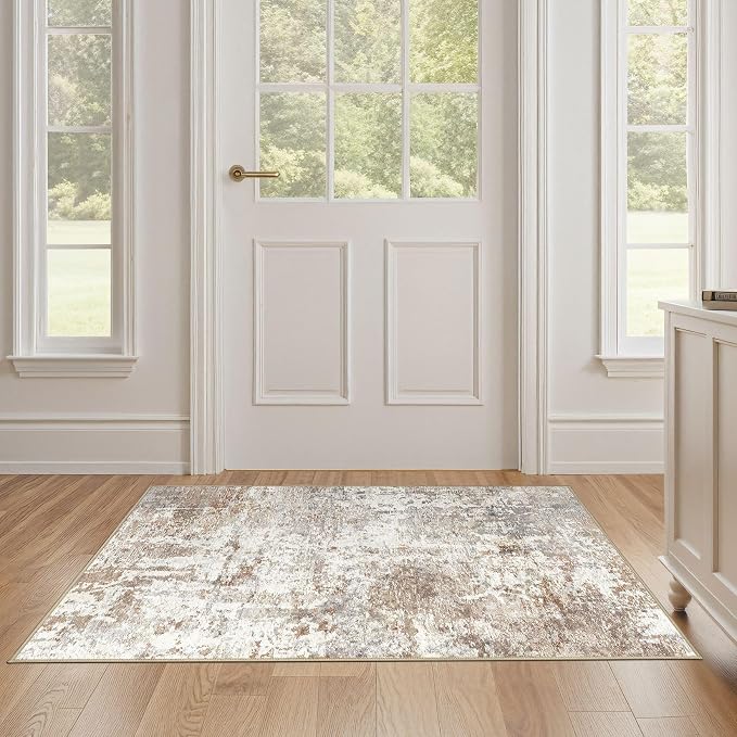 LOONGRUG Runner Rug 2x4 Machine Washable Non-Slip Neutral Modern Rugs | - Image 5