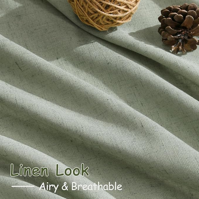 Desert Sage Linen Curtains 80 Inch Length - Image 4