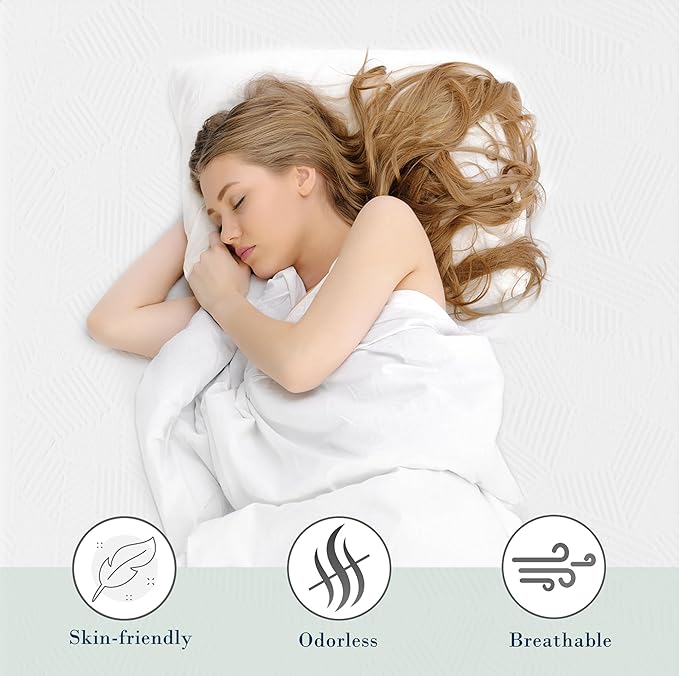 3 Inch Queen Size Memory Foam Mattress Topper, Cooling Gel Bed Topper with Removable Cover, Soft & Pain Relief & Breathable, CertiPUR-US & Oeko-Tex Certified