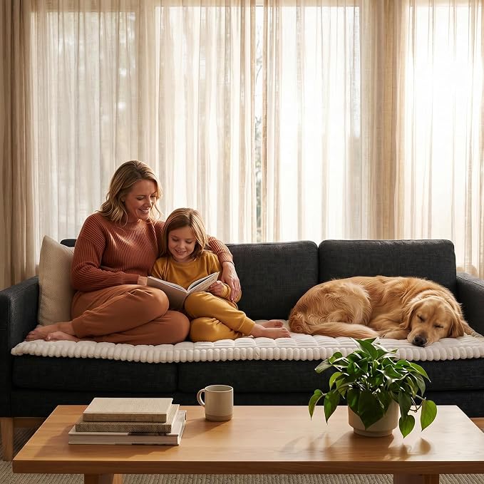 Fixwal Pet and Family Friendly Couch Covers, Washable Non-Slip Dog Mat - Image 8