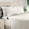 DREAMCARE California King Sheet Sets – 6 pcs Cooling Bed Sheets – up to 21” Deep Cal King Sheets – 2500 Supreme Collection – Extra Soft 100% Brushed Microfiber Hotel Luxury with Side Pocket – Ivory