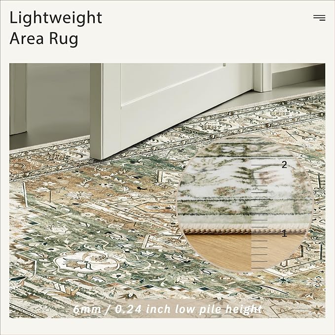 Soalmost Washable Area Rug 8x10 Large Soft Rugs - Image 7