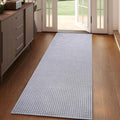 Hallway Runner Rug Woven Washable Long Kitchen Runner Gray 2x5 ft | Boho Soft by YDKGL