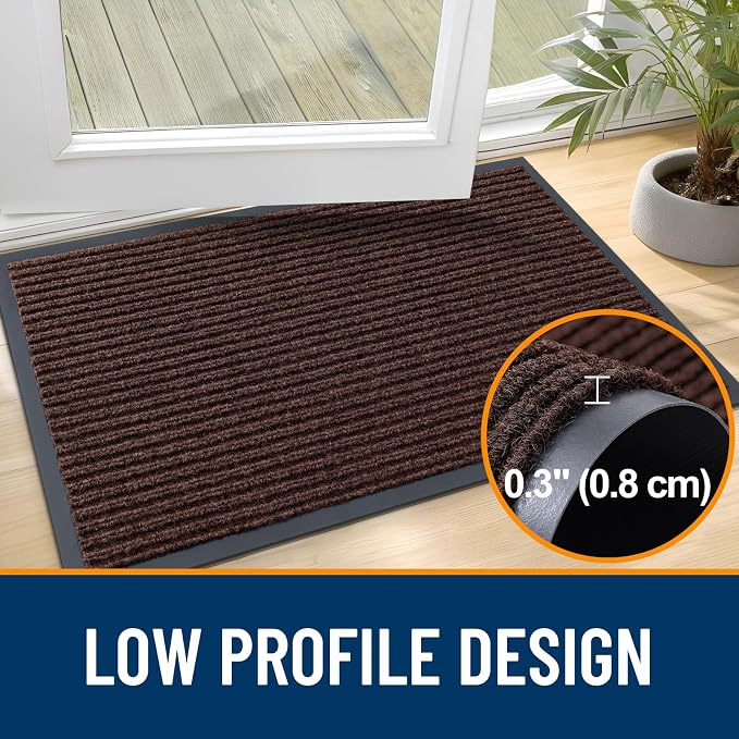 OLANLY Front Door Mat 71x34, Waterproof Heavy-Duty Indoor Outdoor Doormat | - Image 4