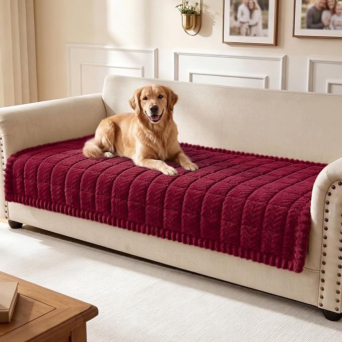 Smiry Couch Cover for Dogs, Non Slip Fuzzy Pet Sofa Covers Washable | Sofa by Smiry