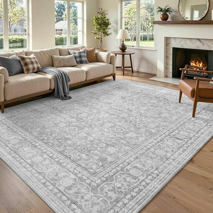 6x9 Ft Large Area Rugs for Living Room, Soft Non-Slip Machine Washable Rug by Lo%CC%80utiRootHome